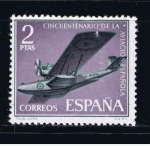 Stamps Spain -  Edifil  1402  L Aniver. de la Aviación Española.  
