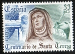 Stamps Spain -  2674- IV centenario de la muerte de Santa Teresa de Ávila. 