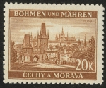 Sellos de Europa - Checoslovaquia -  REPUBLICA CHECA - Centro histórico de Praga