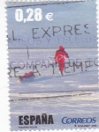 Sellos de Europa - Espaa -  Al filo de lo imposible- Travesía polar   (G)
