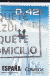 Stamps Spain -  Al filo de lo imposible -Travesía en la Antartida    (G)