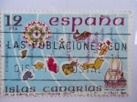 Sellos del Mundo : Europe : Spain : ISLAS CANARIAS.-De la Carta de Mateo Prunes 1563.