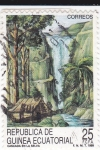 Stamps Equatorial Guinea -  Cascada en la selva