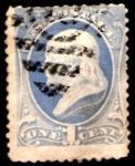 Stamps : America : United_States :  Washington 1870