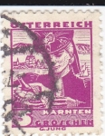 Stamps Austria -  Trajes regionales austriacos