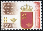 Sellos de Europa - Espa�a -  2690-  Estatutos de Autonomía. Murcia.