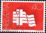 Sellos de Europa - Suiza -  150º ANIV. DE LA SOCIEDAD FEDERAL DE GIMNASIA. Y&T Nº 1144