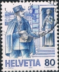 Stamps : Europe : Switzerland :  SERIE BÁSICA. TRATAMIENTO DEL CORREO. CARTERO DE 1900 Sc Nº 789
