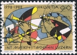 Stamps Switzerland -  FESTIVAL DE INSTRUMENTOS MUSICALES. Sc Nº 821