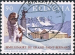Sellos de Europa - Suiza -  BIMILENARIO DEL PASO DEL GRAN SAN BERNARDO. Sc Nº 833