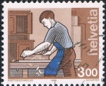 Stamps Switzerland -  SERIE BÁSICA. INDUSTRIA. EBANISTA. Sc Nº 844