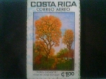 Stamps Costa Rica -  Poro gigante-Oleó de Jorge Carvajal