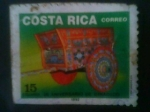 Stamps : America : Costa_Rica :  25 Aniversario Dinadeco Carreta Típica CR