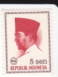 Stamps Indonesia -  Presidente Sukarno 1901-1970 Lider Nacional