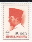 Sellos del Mundo : Asia : Indonesia : Presidente Sukarno 1901-1970 Lider Nacional