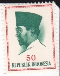 Sellos del Mundo : Asia : Indonesia : Presidente Sukarno 1901-1970 Lider Nacional