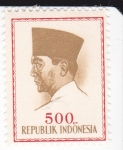 Sellos de Asia - Indonesia -  Presidente Sukarno 1901-1970 Lider Nacional