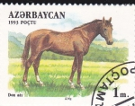 Sellos de Asia - Azerbaiyn -  Caballos