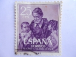 Stamps Spain -  III  Vicentenario  San  Vicente  Paul.