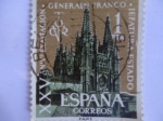 Stamps Spain -  XXV  Aniversario Exaltación. General Franco a la Jefatura de Estado. Catedral. Edfil:1373