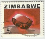 Stamps : Africa : Zimbabwe :  GARNET