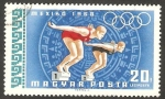 Stamps Hungary -  301 - Olimpiadas de México, natación