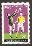 Sellos de Europa - Rumania -  2846 - Mundial de fútbol Munich 74