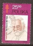 Sellos del Mundo : Europa : Polonia : Centenario del Descubrimiento del bacilo de la tuberculosis. Dr. Odo Bujwid.