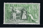 Stamps : Europe : Spain :  Edifil  1447  Rodrigo Díaz de Vivar, · El Cid ·.  " Juramento en Santa Gadea. ( Garcñia Prieto ). "