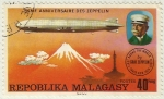 Stamps : Africa : Madagascar :  75 EME ANNIVERSAIRE DES ZEPPELIN