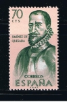 Stamps Spain -  Edifil  1455  Forjadores de América.  ( Gonzalo Jimenez de Quesada. ( 1509 - 1579 ) 