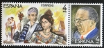 Stamps Spain -  2697-2698- Maestros de la Zarzuela. Escena de 
