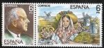 Stamps Spain -  2699-2700- Maestros de la Zarzuela. Jacinto Guerrero y Escena de 