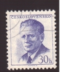Stamps Czechoslovakia -  Novotny-  5º presidente