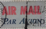 Sellos de America - Estados Unidos -  air mail par avion