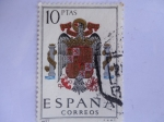 Sellos de Europa - Espaa -  Escudos  de Capitales de Provincias de España- Ed:3142
