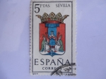 Stamps Spain -  Escudos de Capitales de provincias de España. SEVILLA..Ed:1638.