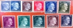 Stamps Germany -  Hitler completo