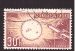 Stamps : Europe : Czechoslovakia :  Carrera Espacial