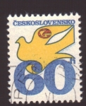 Stamps : Europe : Czechoslovakia :  Correo por paloma