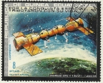 Sellos del Mundo : Africa : Equatorial_Guinea : POR LA CONQUISTA ESPACIAL, TRIBUTARON CON SU VIDA