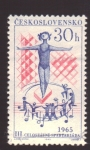 Stamps Czechoslovakia -  III Juegos deportivos nacionales