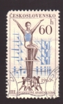 Stamps : Europe : Czechoslovakia :  III Juegos deportivos nacionales