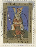 Stamps Colombia -  MUSEO DEL ORO 50 AÑOS
