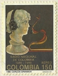Stamps : America : Colombia :  RADIO NACIONAL DE COLOMBIA 1940 - 1990