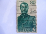 Stamps Spain -  Forjadores de América.-Juan Ponce de León y Figueroa-IV Centenario del Descubrimiento de la Florida.