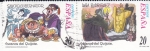 Stamps Spain -  Escenas del Quijote-SANCHO GOBERNADOR y DOÑA RODRIGUEZ    (H)
