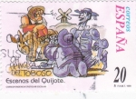 Sellos de Europa - Espa�a -  Escenas del Quijote- OH PRINCESA DEL TOBOSO    (H)
