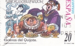 Stamps Spain -  Escenas del Quijote- SANCHO GOBERNADOR     (H)
