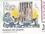 Sellos de Europa - Espaa -  Escenas del Quijote- EL ENCANTAMIENTO    (H)